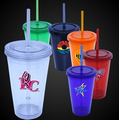 16 Oz. Personalized Double Wall Plastic Tumbler